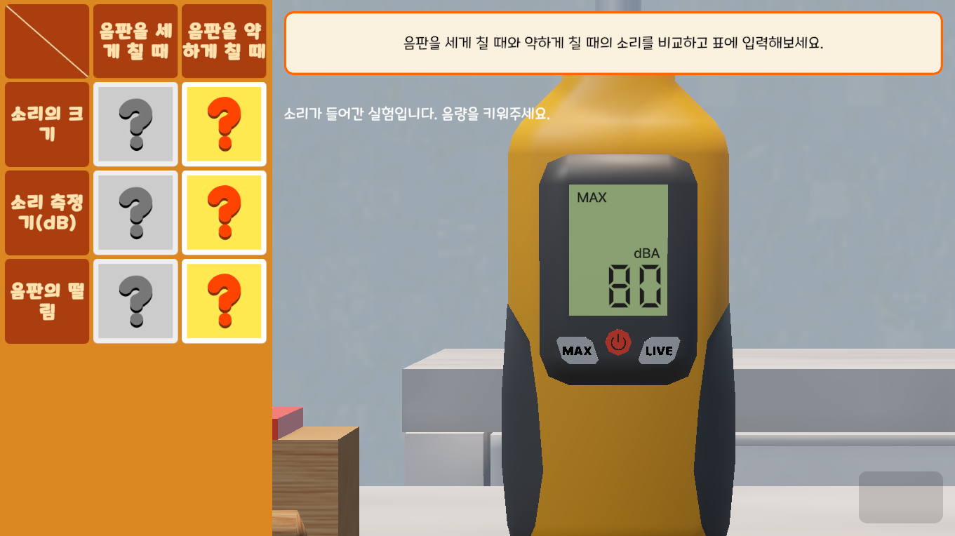 큰 소리와 작은 소리는 어떻게 다를까?